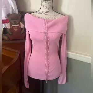 トップス yourmle open shoulder blouse pink beige TOPS